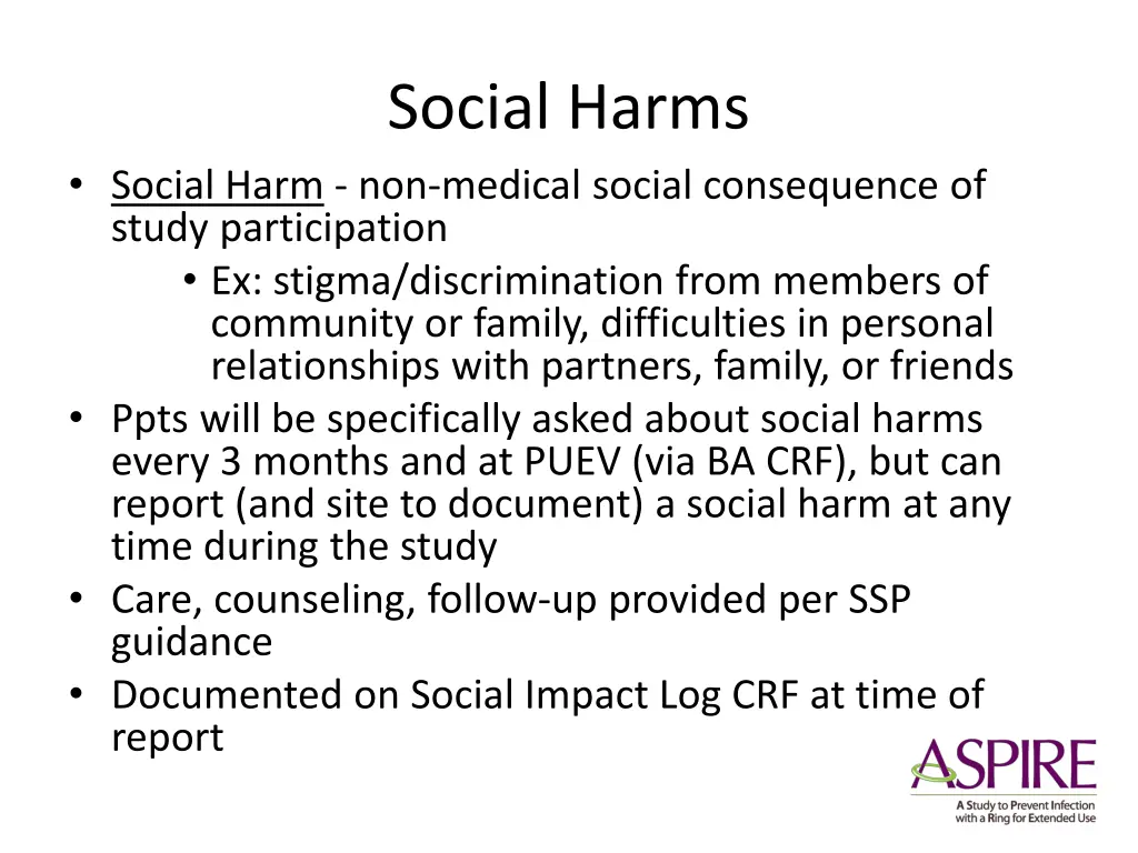 social harms