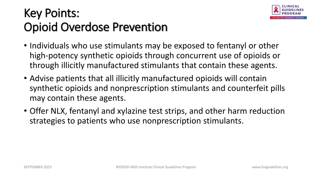 key points key points opioid overdose prevention