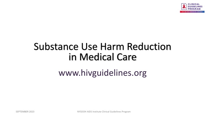 substance use harm reduction in medical care