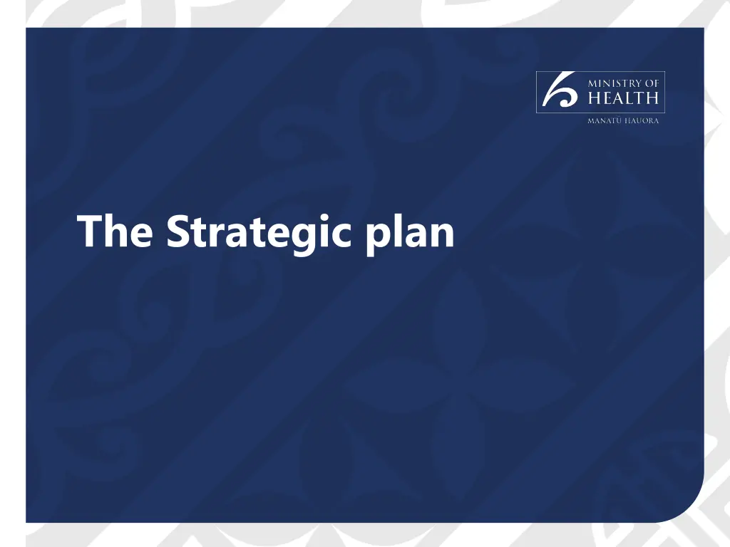 the strategic plan