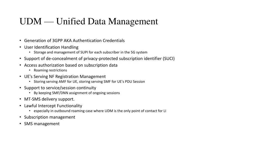 udm unified data management