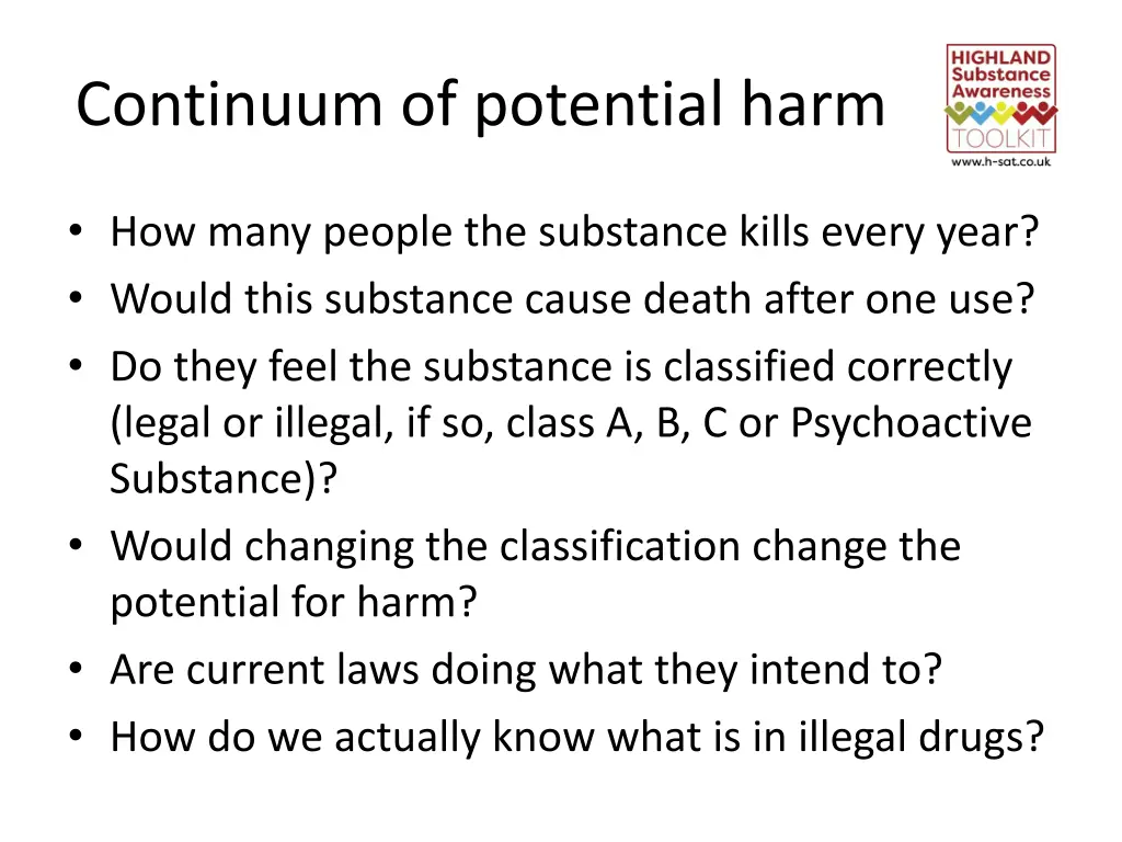 continuum of potential harm 2