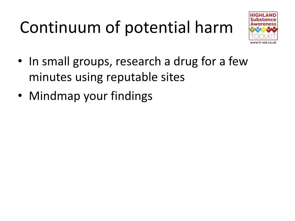 continuum of potential harm