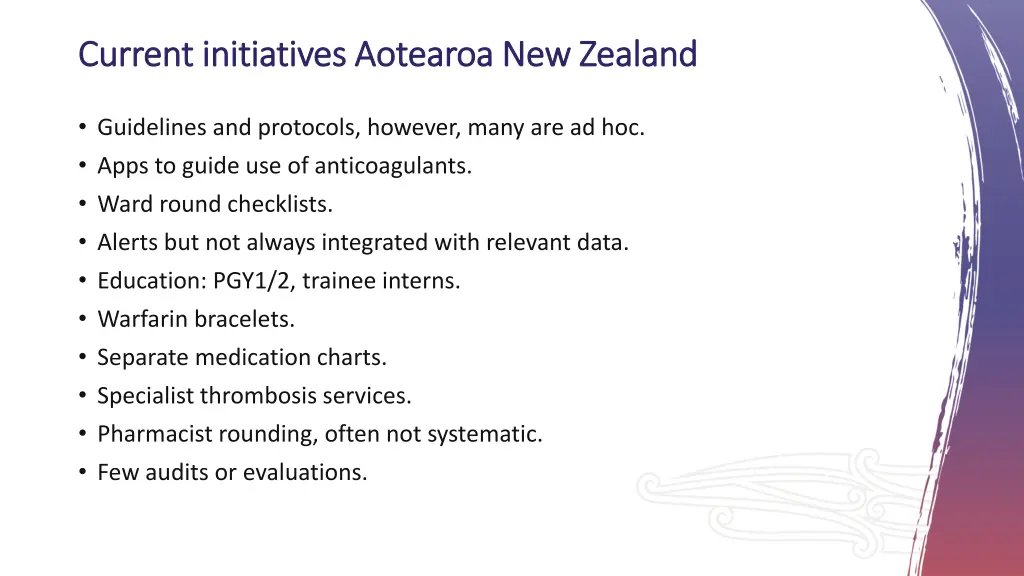 current initiatives aotearoa new zealand current