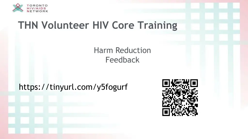 thn volunteer hiv core training