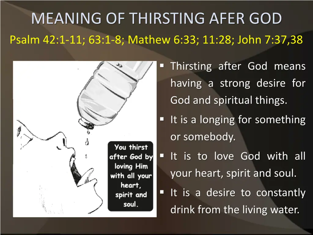 meaning of thirsting afer god psalm