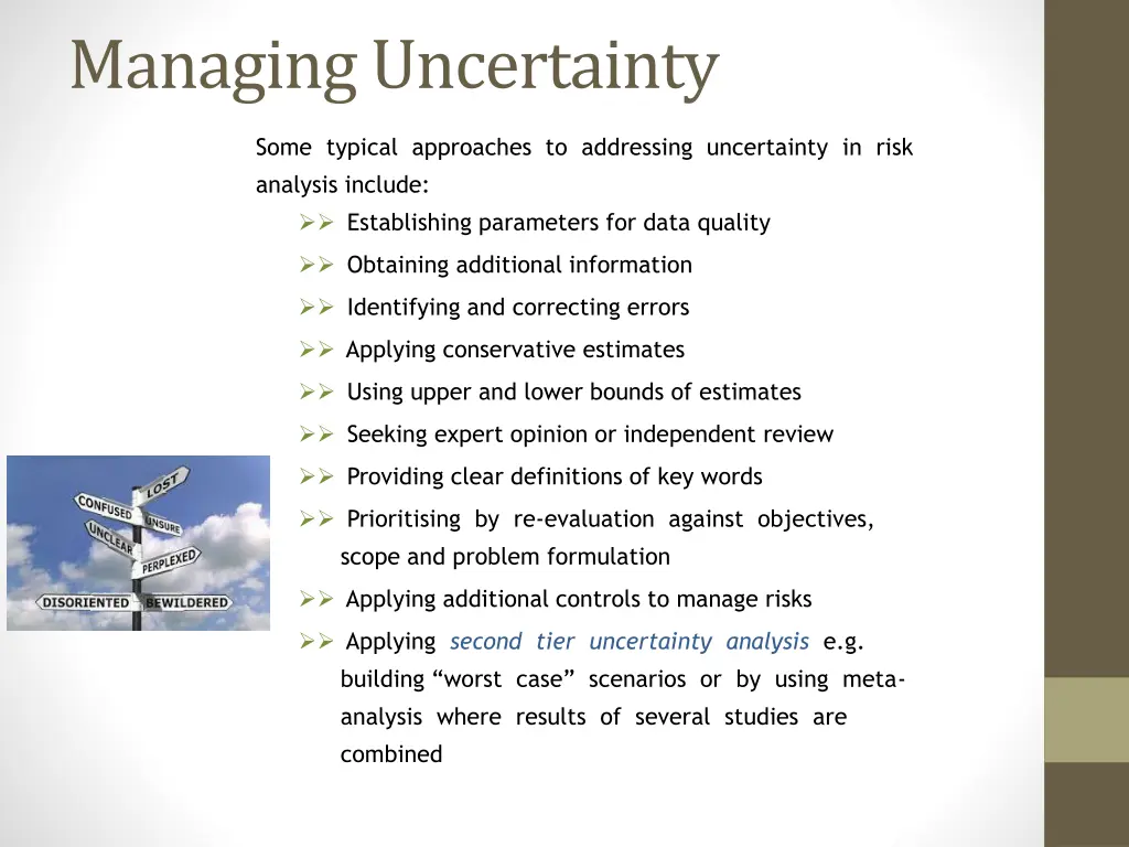 managing uncertainty