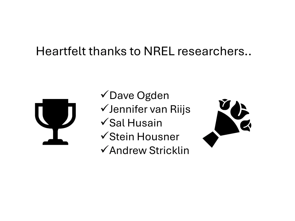 heartfelt thanks to nrel researchers