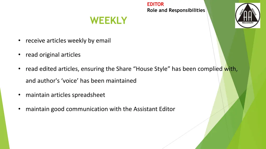 editor role and responsibilities