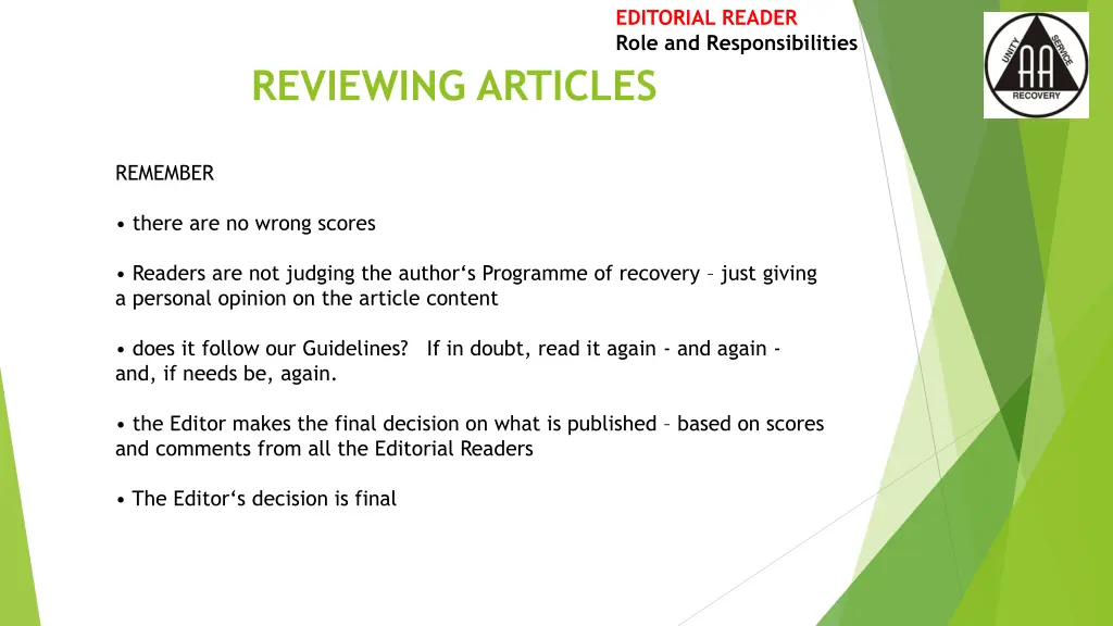 editorial reader role and responsibilities 2