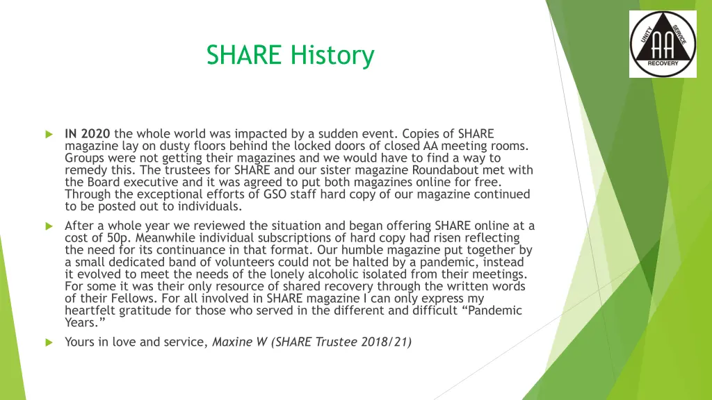 share history 10