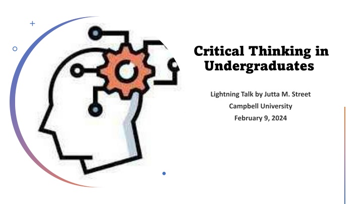 critical thinking in undergraduates