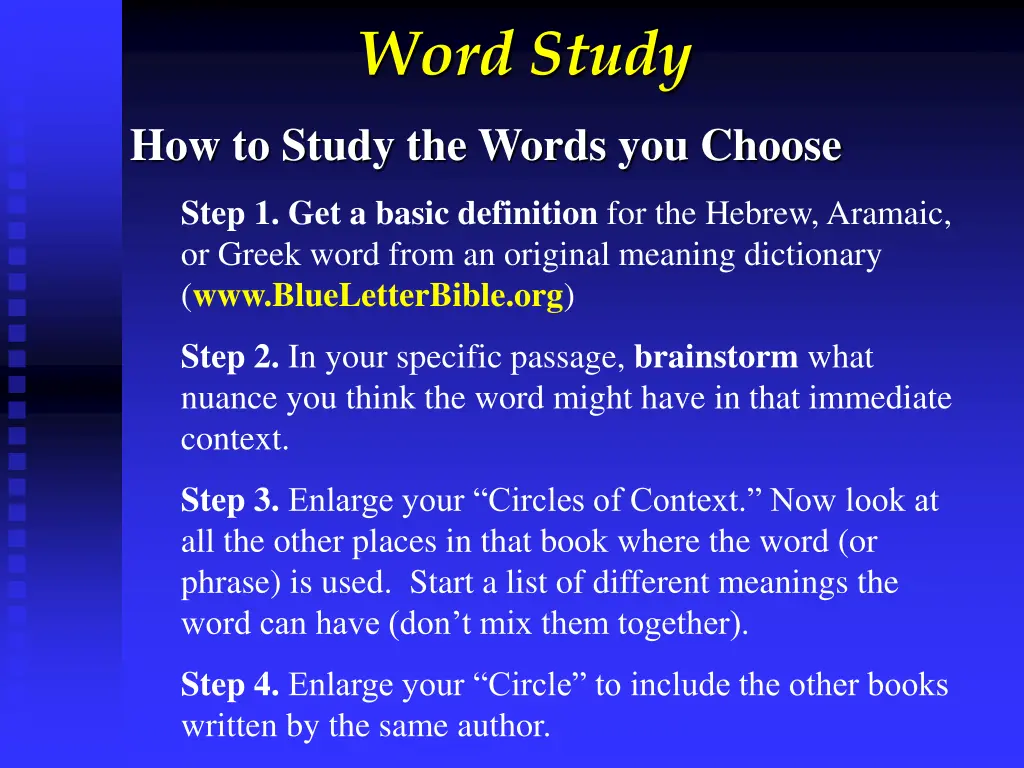 word study