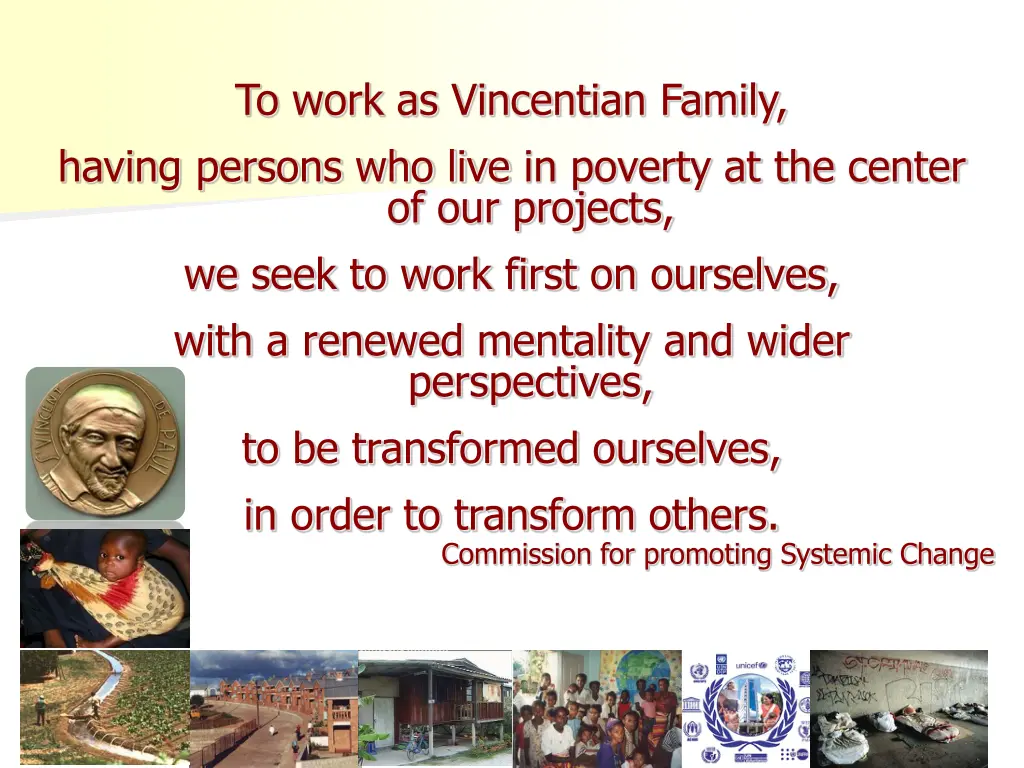 to work as vincentian family having persons