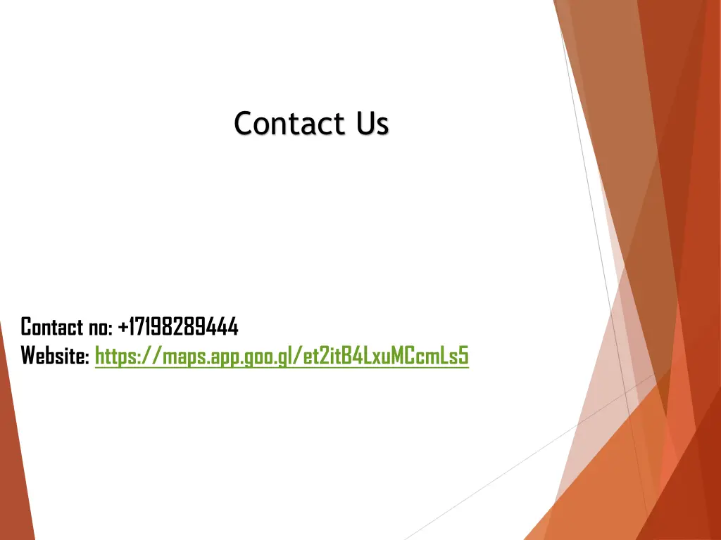 contact us