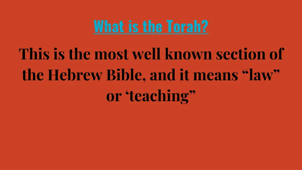 what is the torah