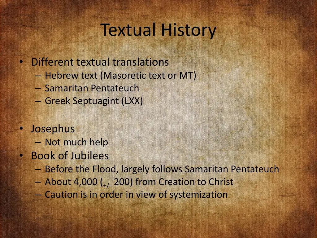 textual history