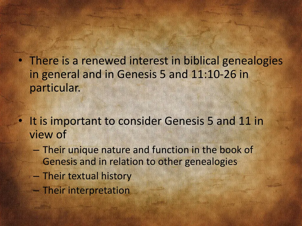 there is a renewed interest in biblical