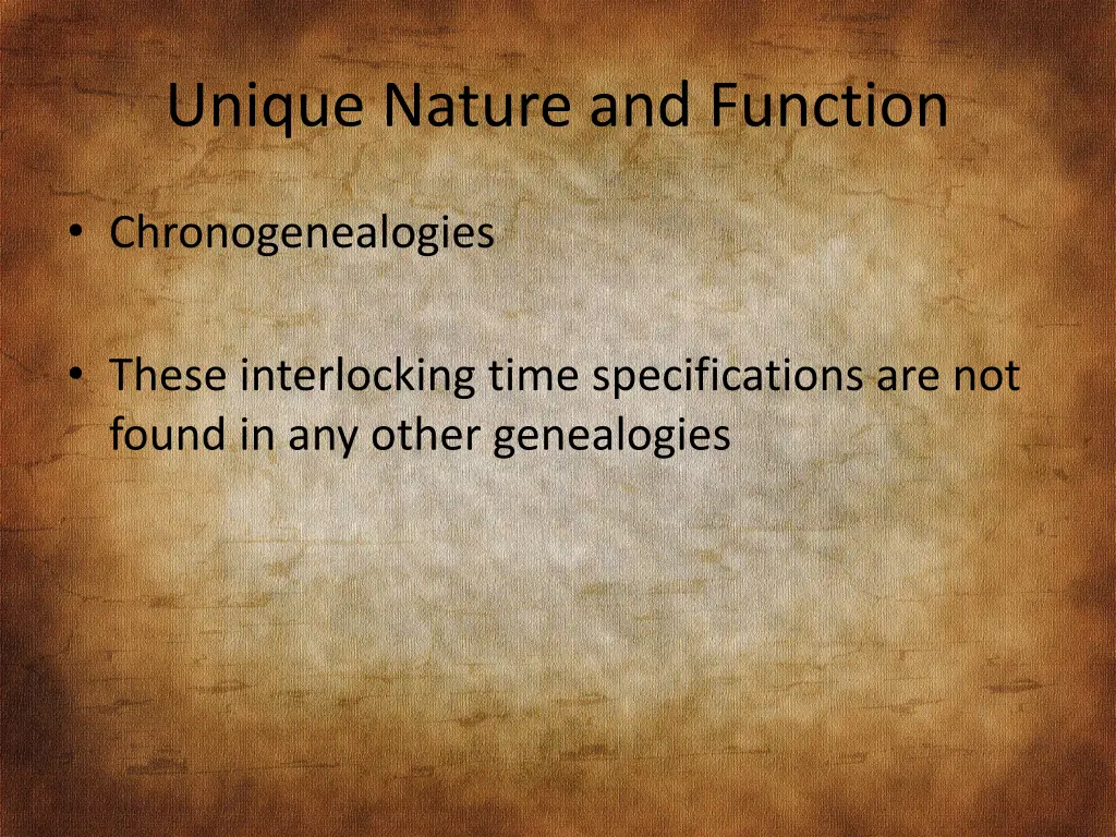 unique nature and function 2