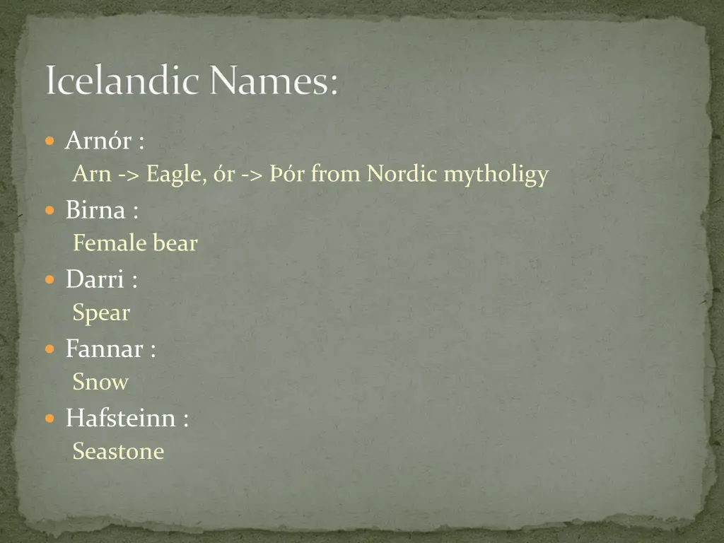 icelandic names