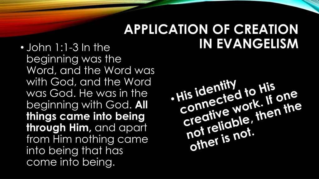 application of creation in evangelism 3