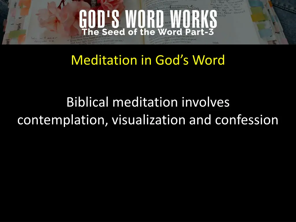 meditation in god s word 3