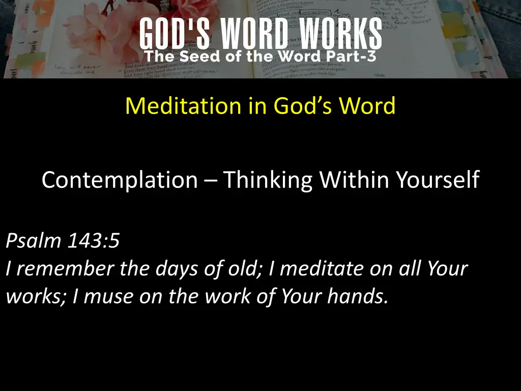 meditation in god s word 4