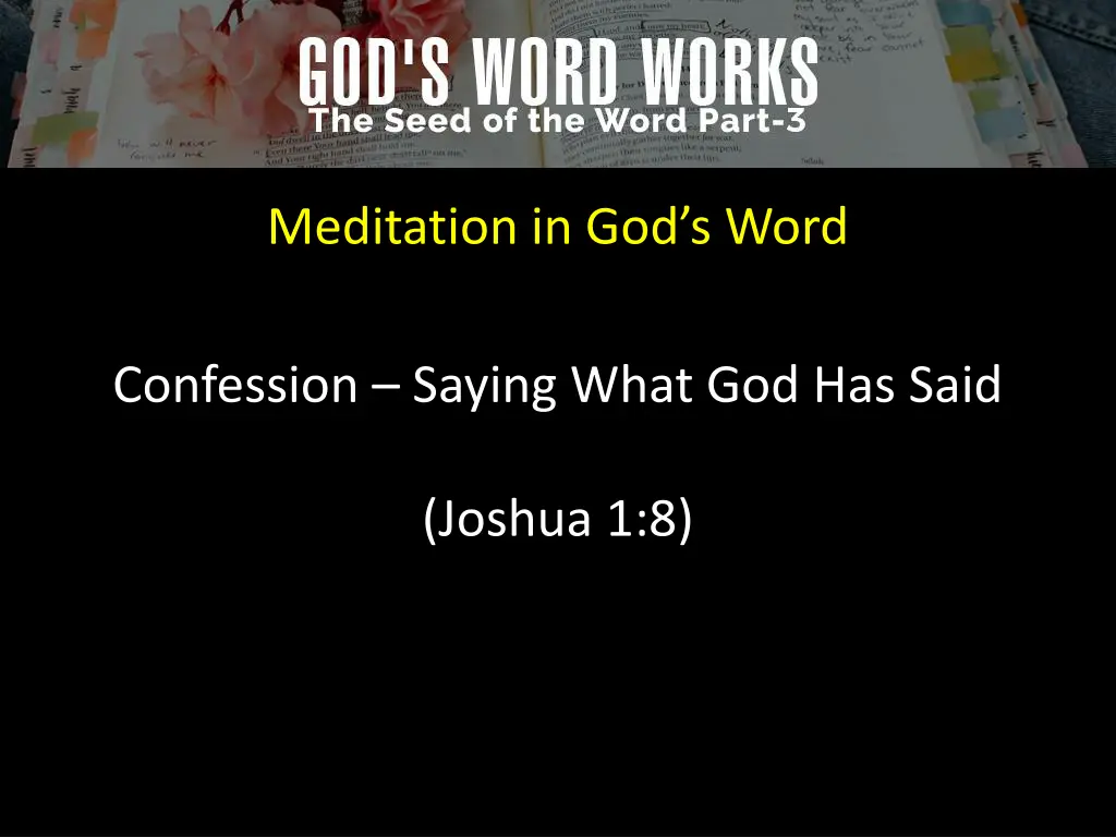 meditation in god s word 6