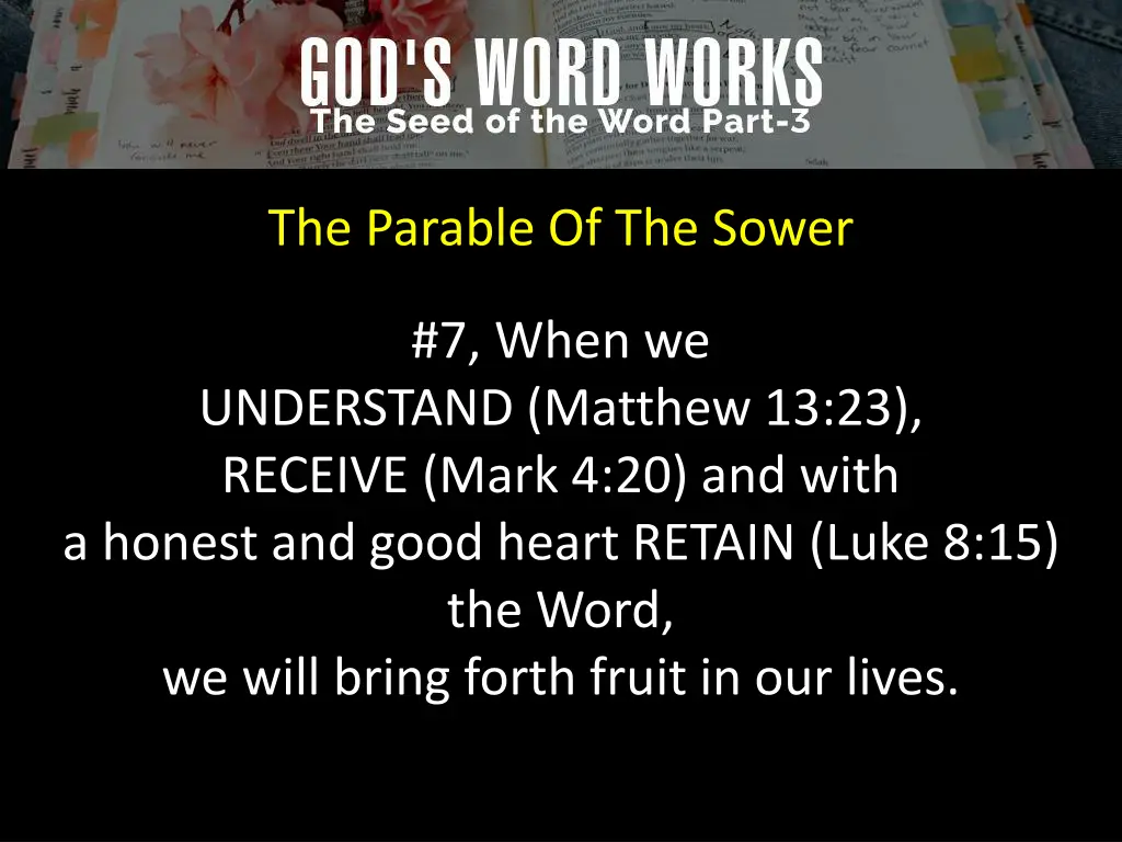 the parable of the sower 6