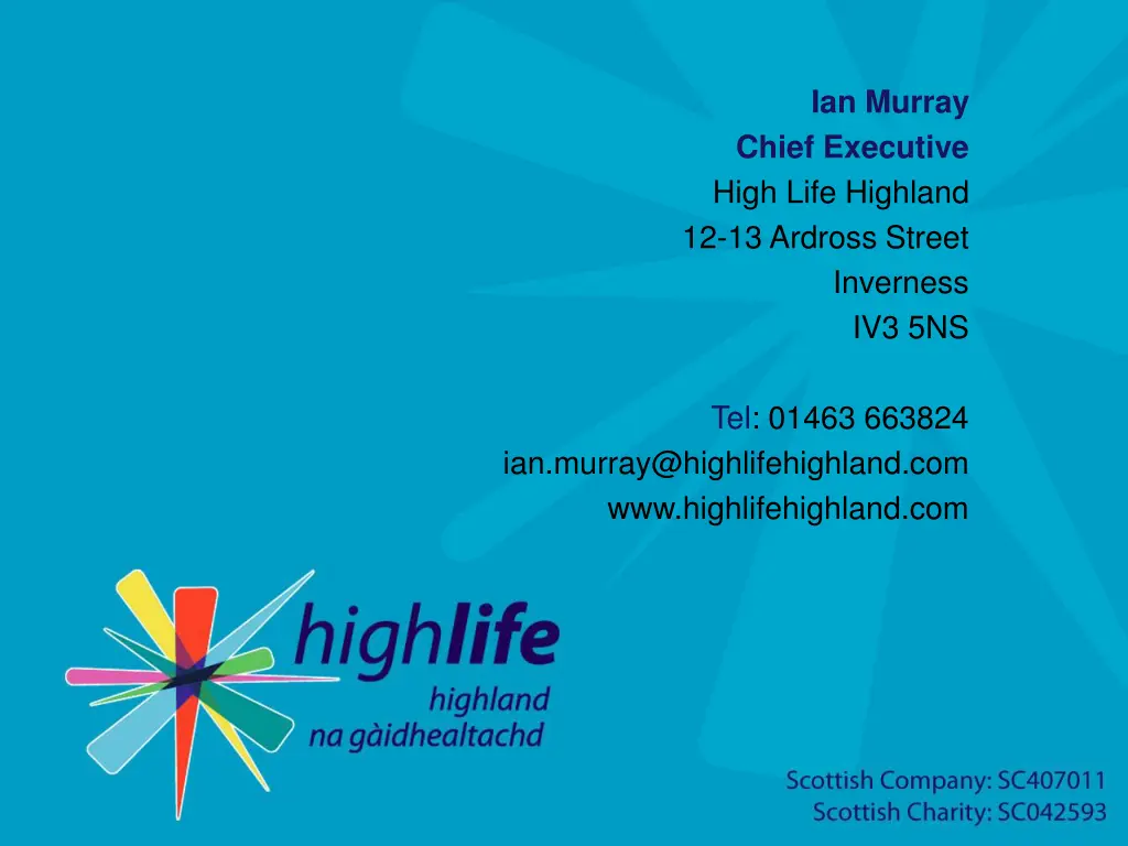 ian murray chief executive high life highland