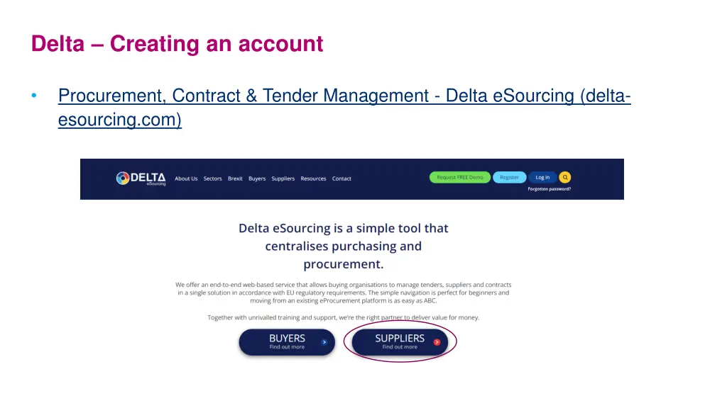 delta creating an account