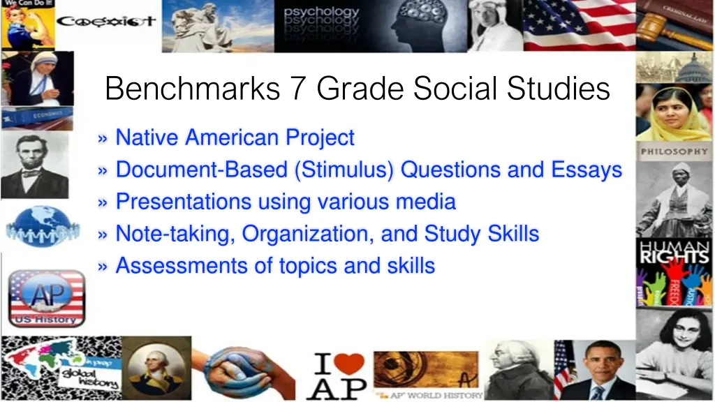 benchmarks 7 grade social studies