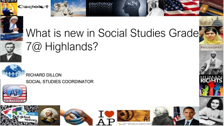 what is new in social studies grade 7@ highlands