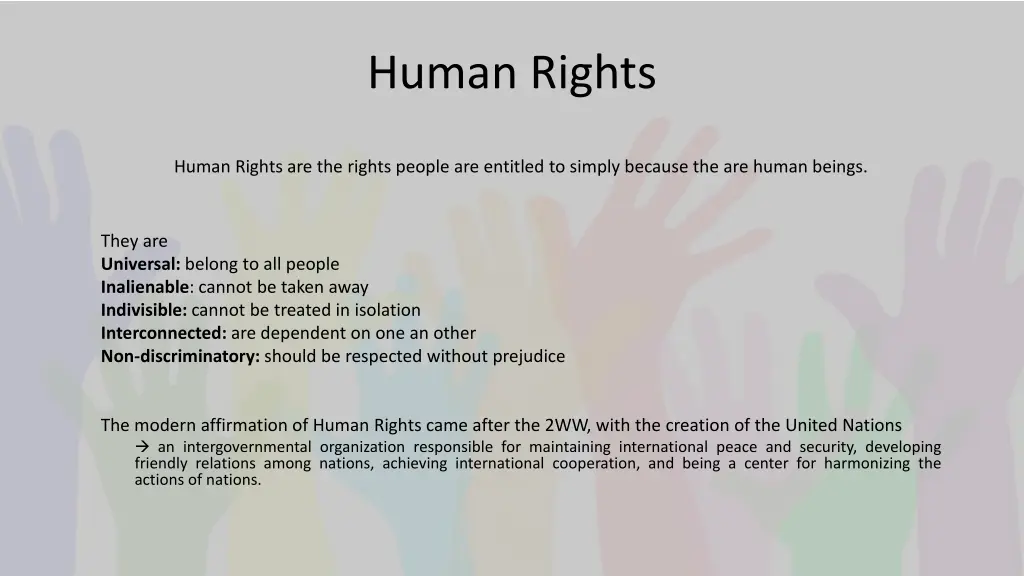 human rights