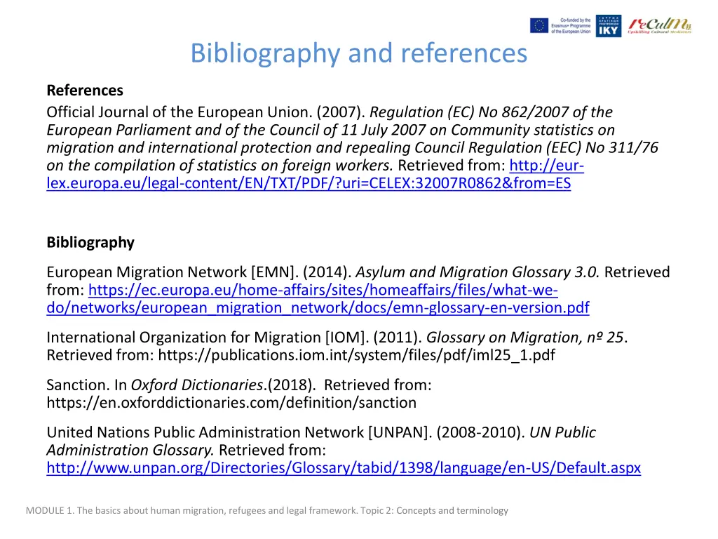 bibliography and references