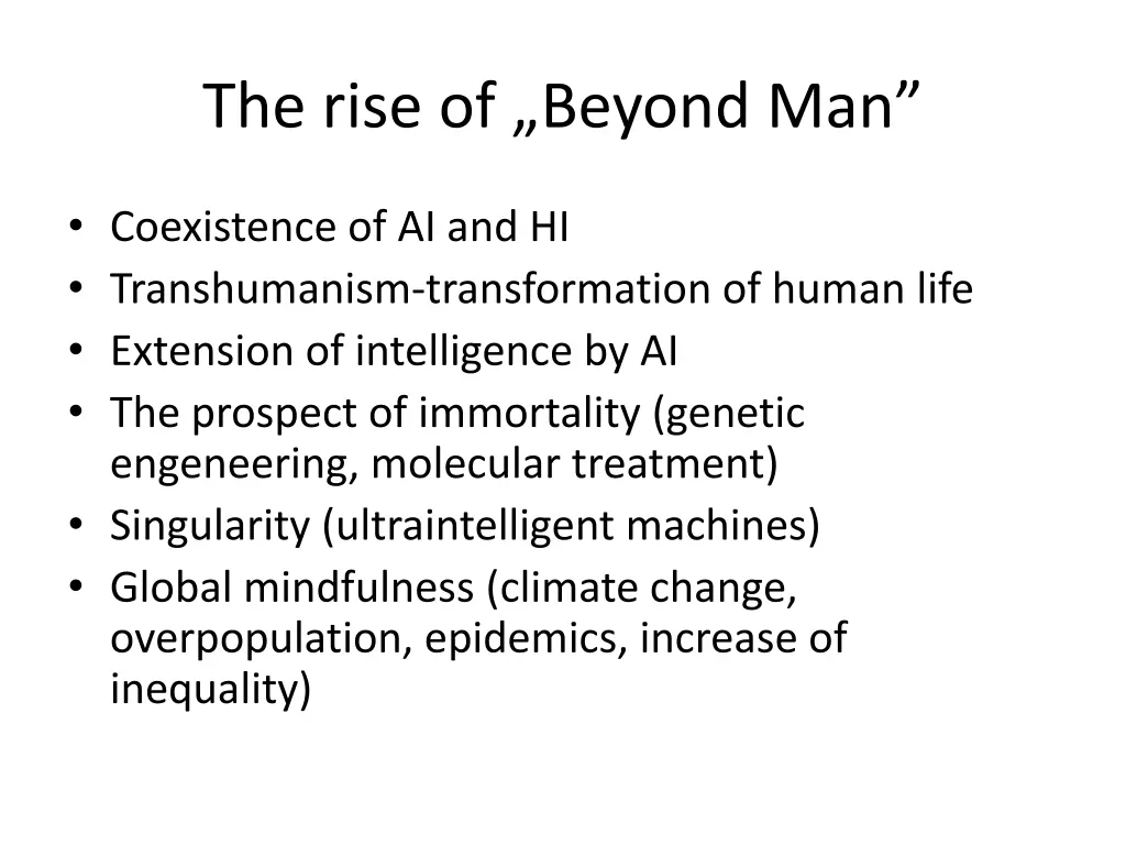 the rise of beyond man