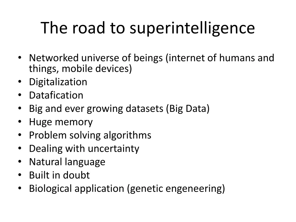 the road to superintelligence