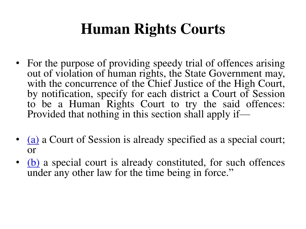 human rights courts