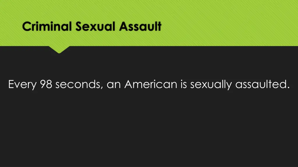 criminal sexual assault