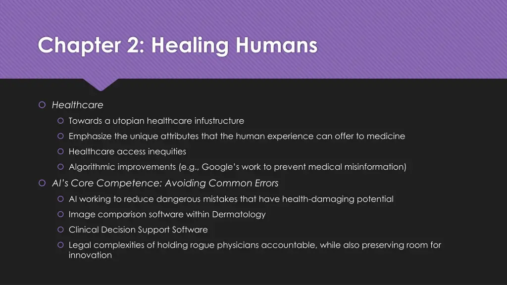 chapter 2 healing humans