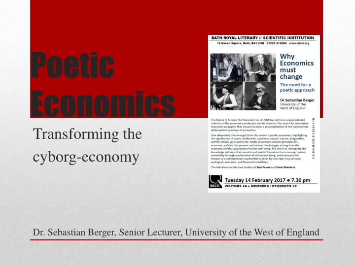 poetic economics transforming the cyborg economy