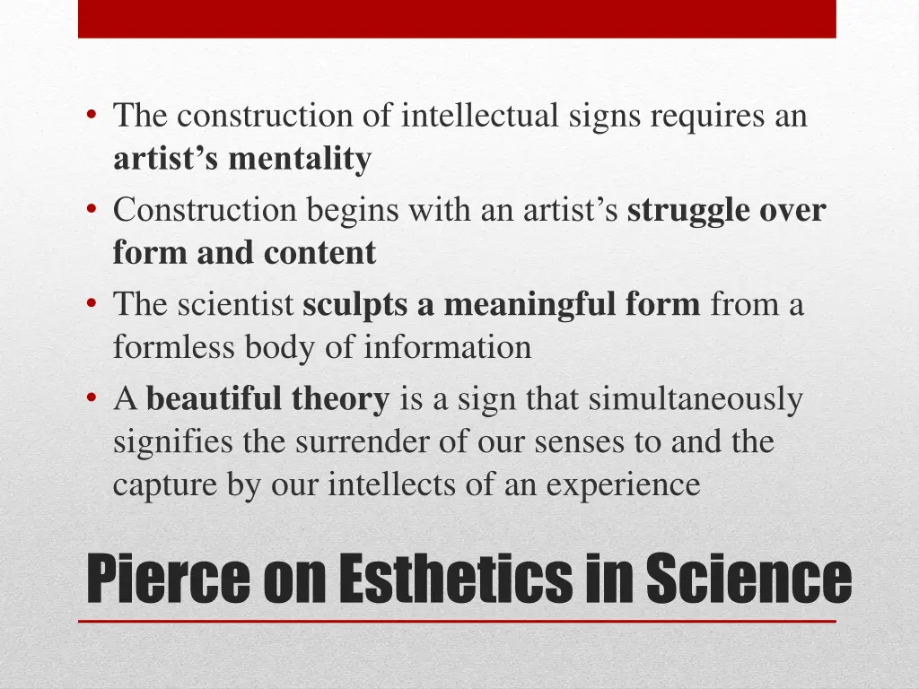 the construction of intellectual signs requires