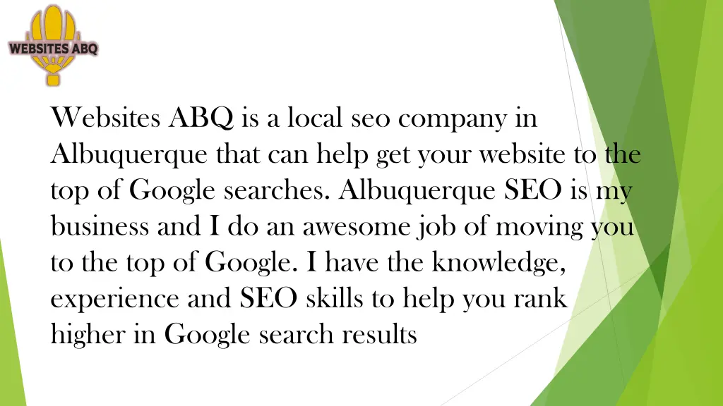 websites abq is a local seo company