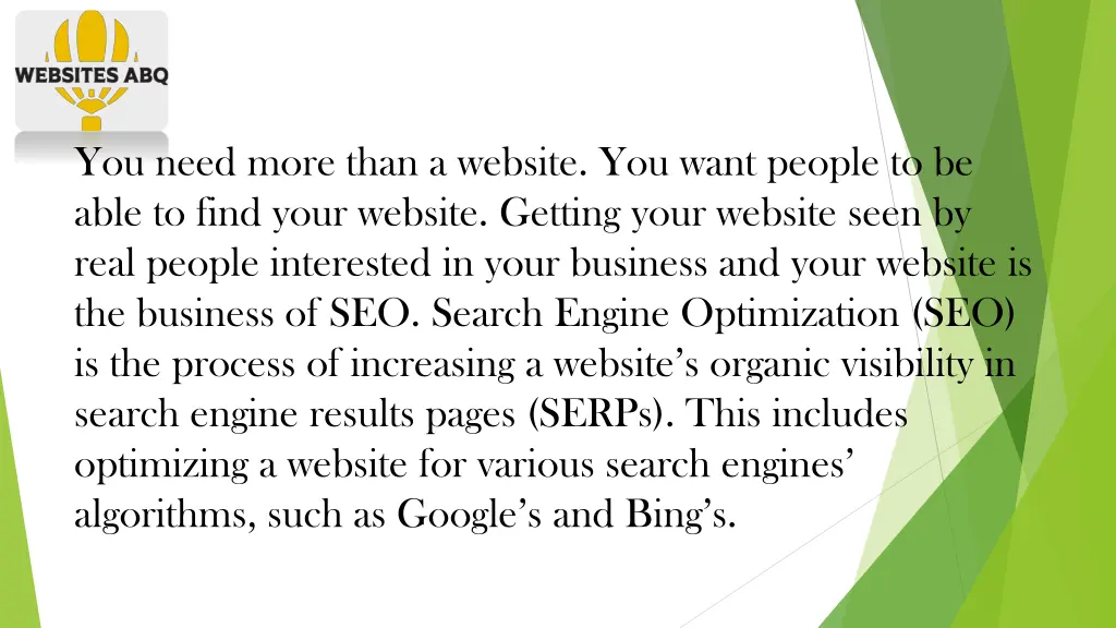 you need more than a website you want people