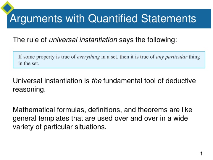 arguments with quantified statements