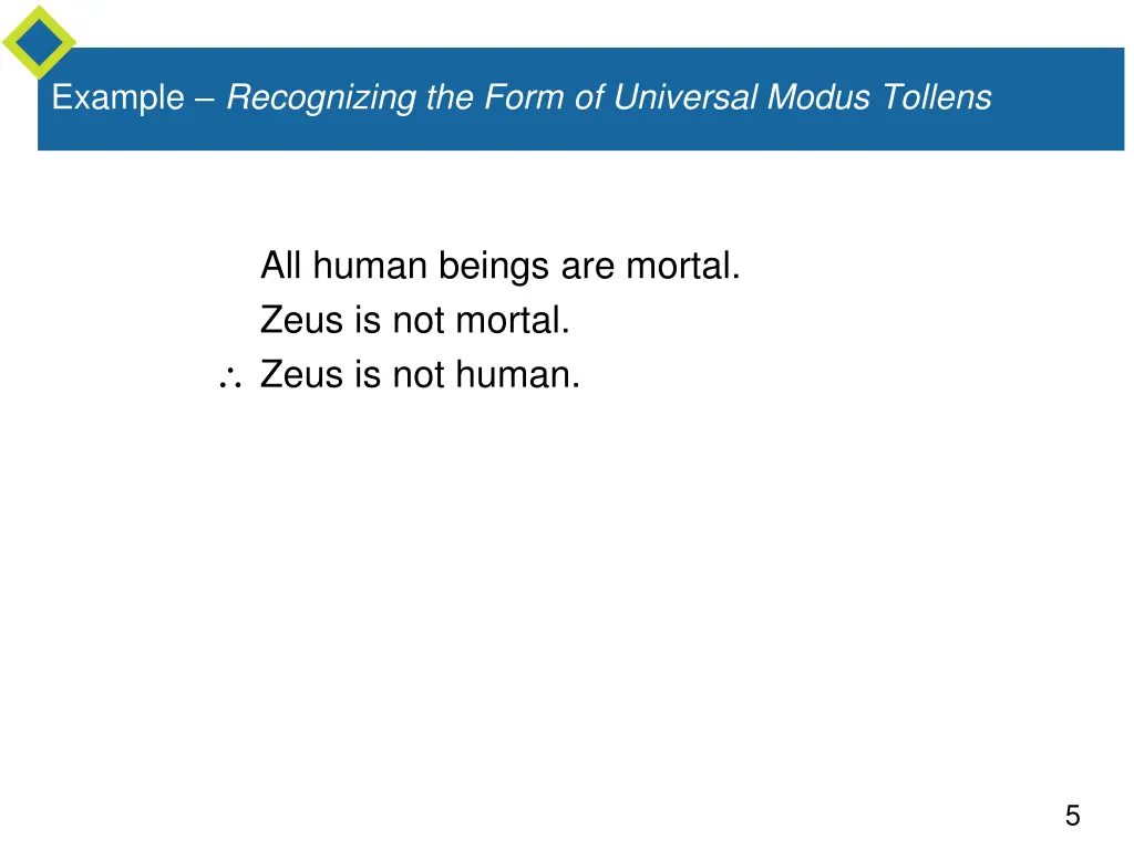 example recognizing the form of universal modus 1