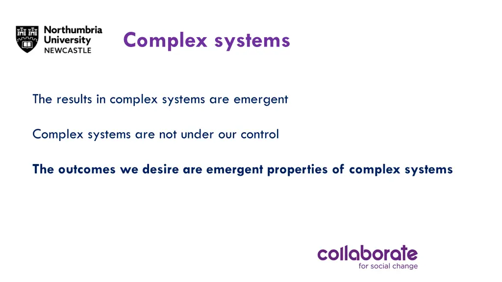 complex systems