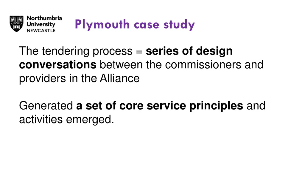 plymouth case study 1