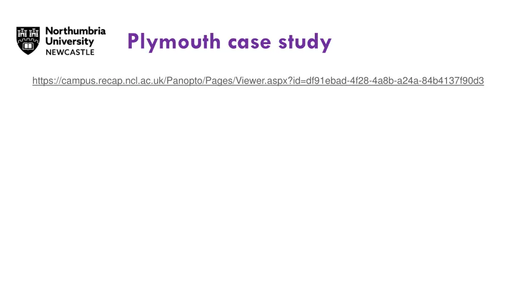 plymouth case study 4