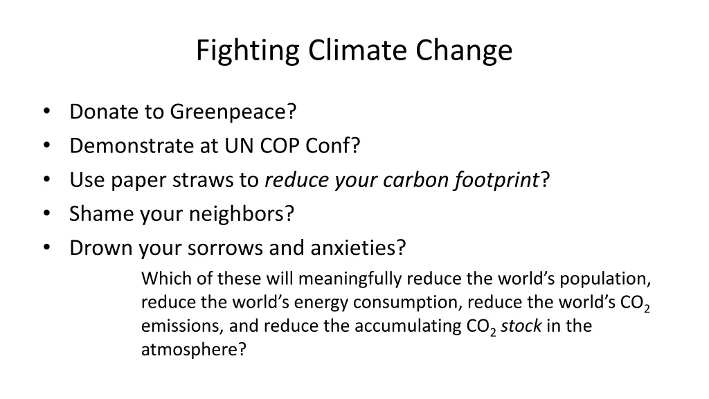 fighting climate change